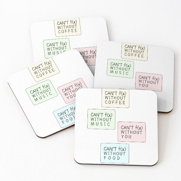 Item preview, Can't function without coffee music you and food - funny math designed and sold by Preety Padhiyar.