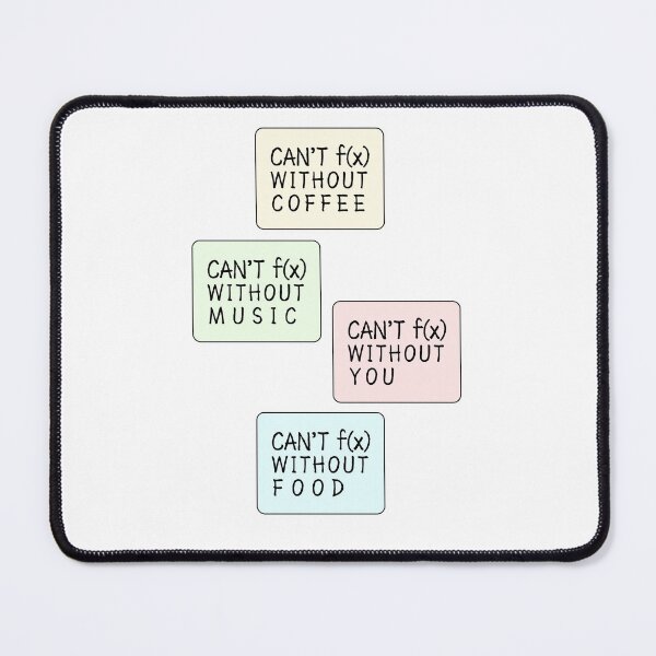 Item preview, Can't function without coffee music you and food - funny math designed and sold by Preety Padhiyar.