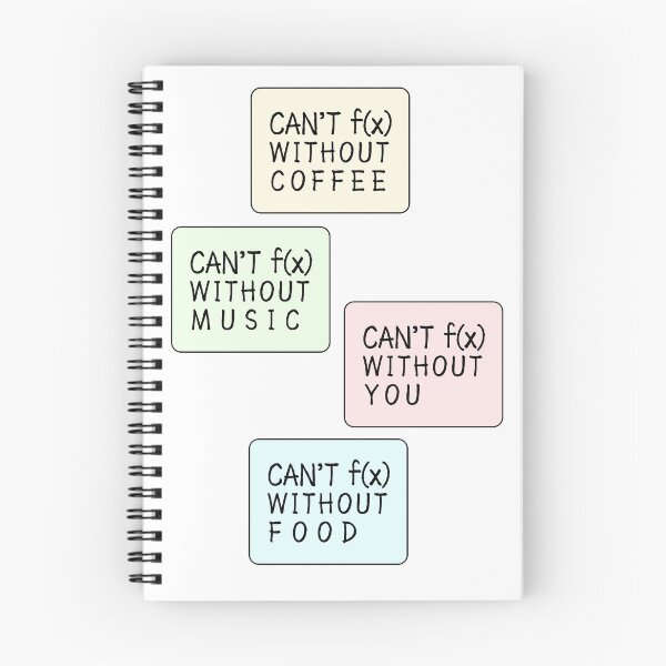 Item preview, Can't function without coffee music you and food - funny math designed and sold by Preety Padhiyar.