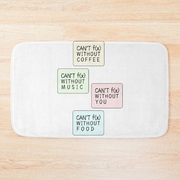 Item preview, Can't function without coffee music you and food - funny math designed and sold by Preety Padhiyar.