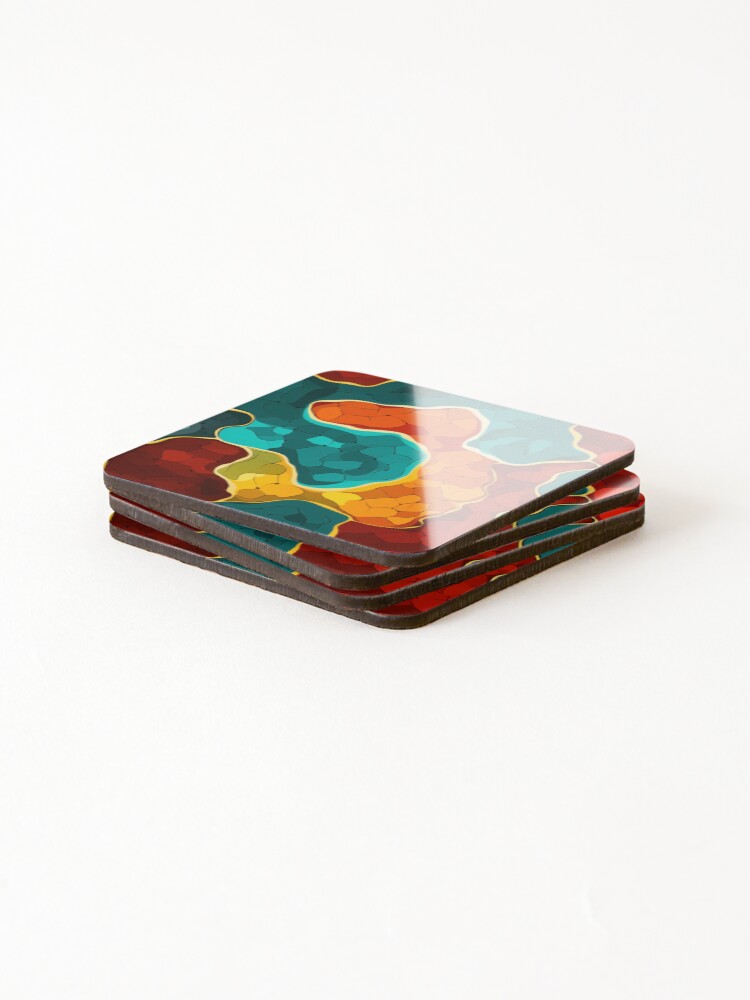 Thumbnail 4 of 5, Coasters (Set of 4), Style Pattern designed and sold by SideSignal.