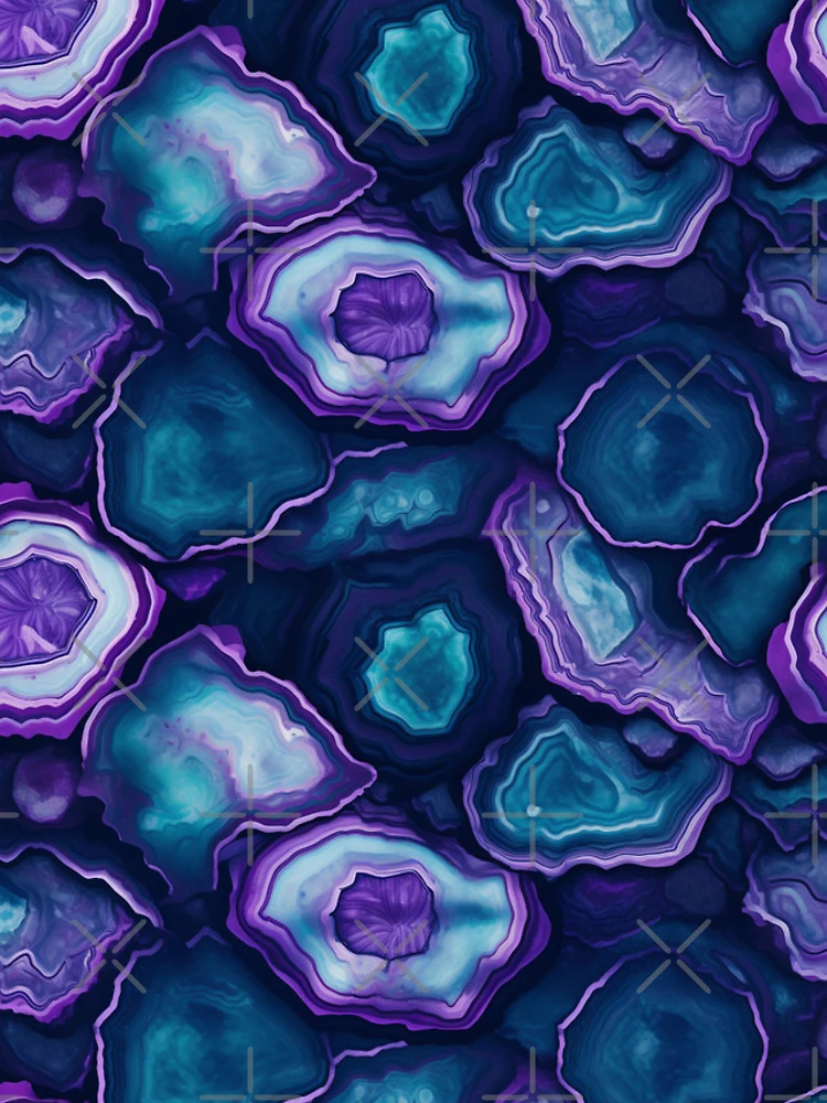 Thumbnail 4 of 4, iPhone Case, Geode Style Pattern designed and sold by SideSignal.