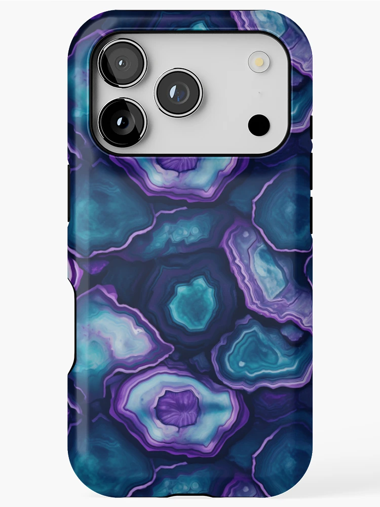Thumbnail 1 of 4, iPhone Case, Geode Style Pattern designed and sold by SideSignal.