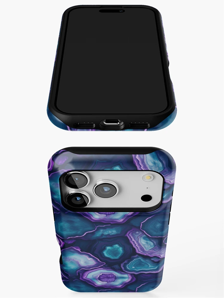 Thumbnail 3 of 4, iPhone Case, Geode Style Pattern designed and sold by SideSignal.