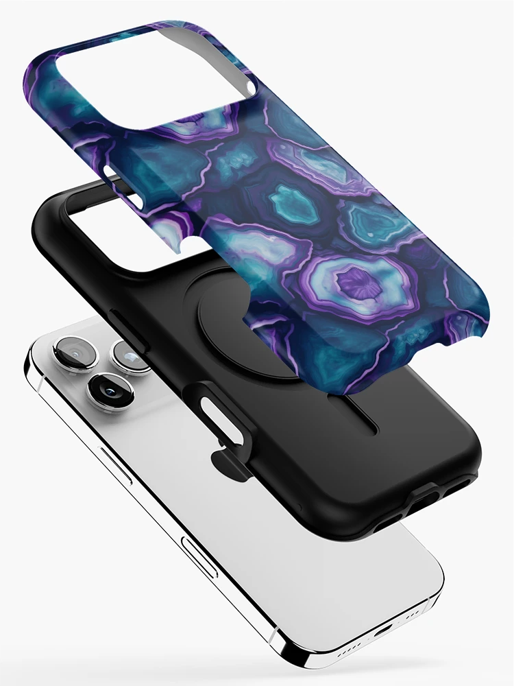 Thumbnail 2 of 4, iPhone Case, Geode Style Pattern designed and sold by SideSignal.