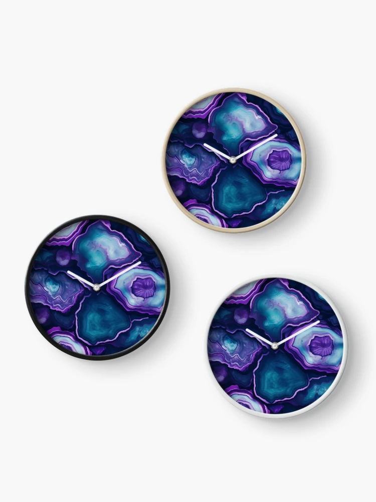 Thumbnail 3 of 4, Clock, Geode Style Pattern designed and sold by SideSignal.
