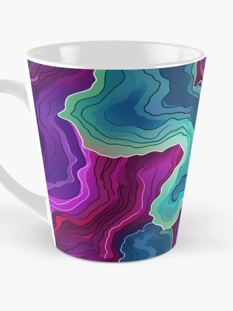 Thumbnail 3 of 4, Coffee Mug, Geode Style Pattern designed and sold by SideSignal.