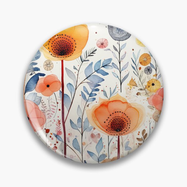 Artikelvorschau, Einfache Blumenkunst-Aquarell-Boho-Wildblumenkunst entworfen und verkauft von Inktown.
