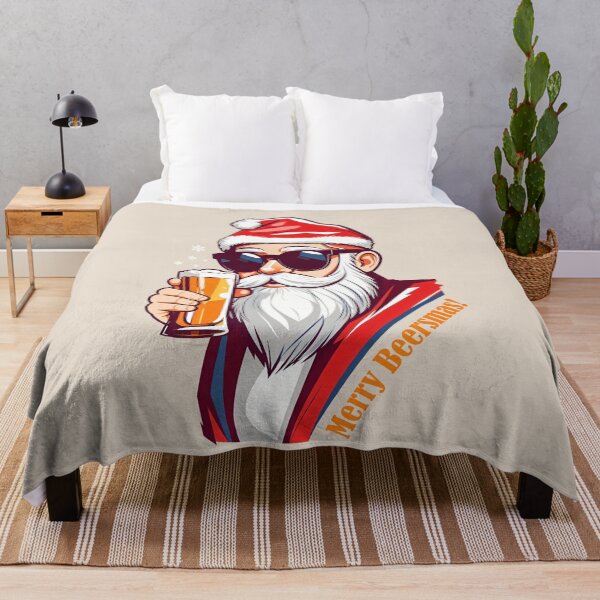 Item preview, Merry beer santas holiday spirit designed and sold by ZenStickConcept.
