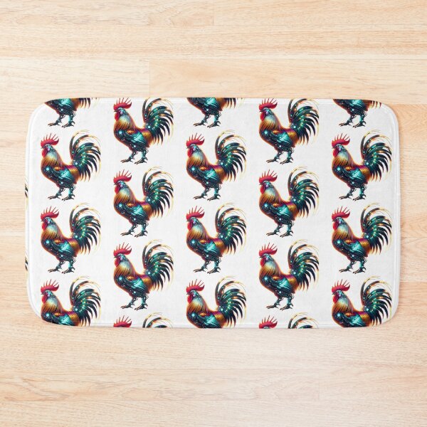 Item preview, Dawn Caller - Neon Rooster designed and sold by MrAI-Store.