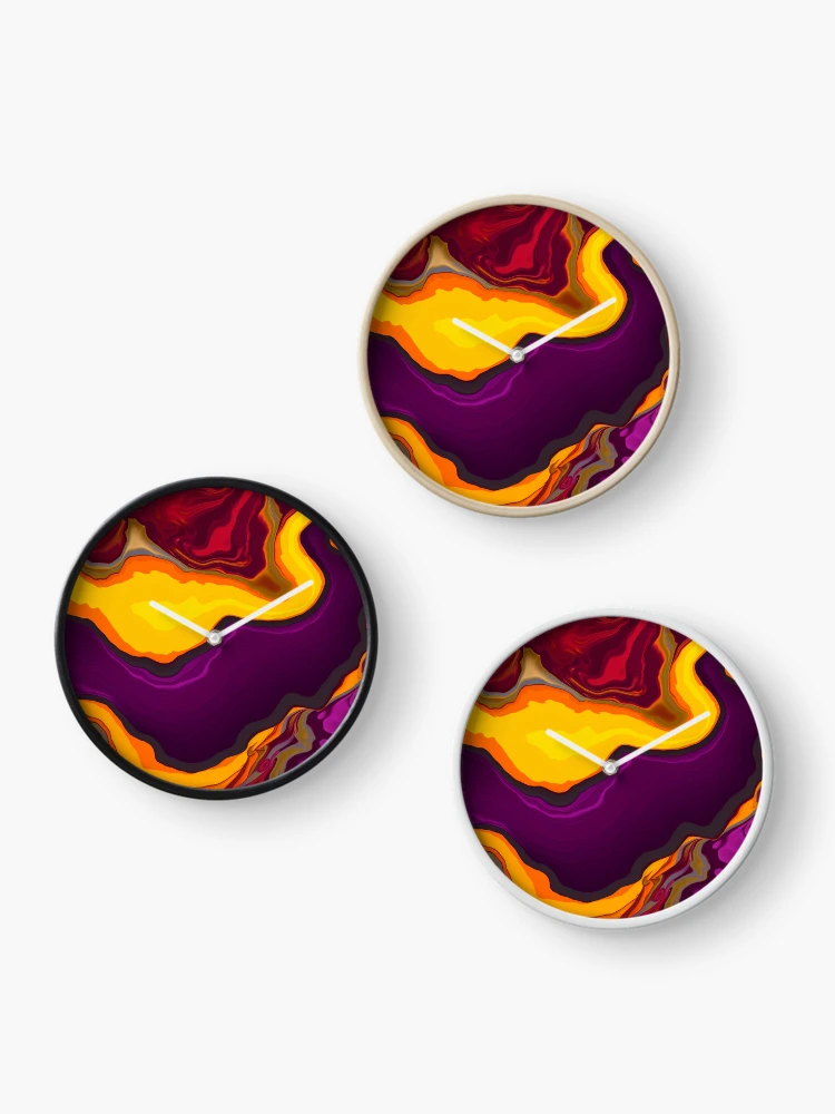 Thumbnail 3 of 4, Clock, Geode Style Pattern designed and sold by SideSignal.