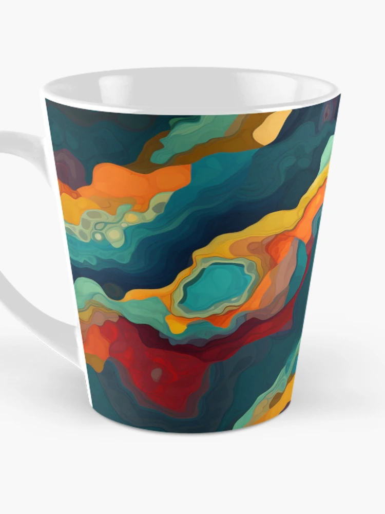 Thumbnail 3 of 4, Coffee Mug, Geode Style Pattern designed and sold by SideSignal.