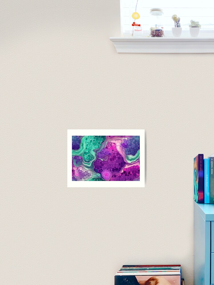 Thumbnail 2 of 3, Art Print, Geode Style Pattern designed and sold by SideSignal.