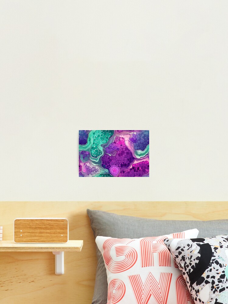 Thumbnail 2 of 3, Photographic Print, Geode Style Pattern designed and sold by SideSignal.
