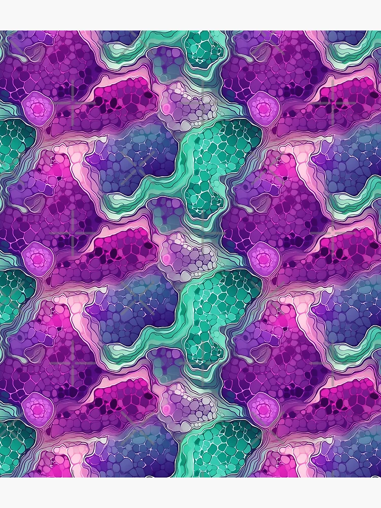 Thumbnail 3 of 3, Backpack, Geode Style Pattern designed and sold by SideSignal.