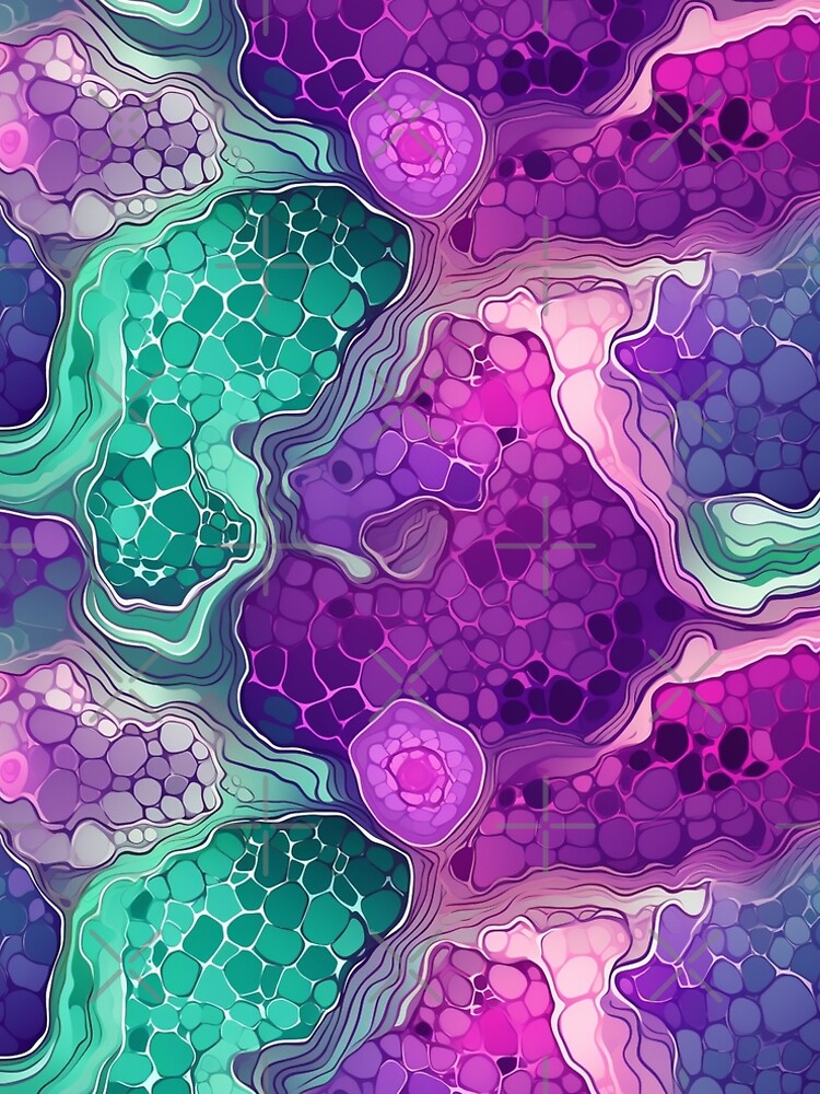 Thumbnail 5 of 5, A-Line Dress, Geode Style Pattern designed and sold by SideSignal.
