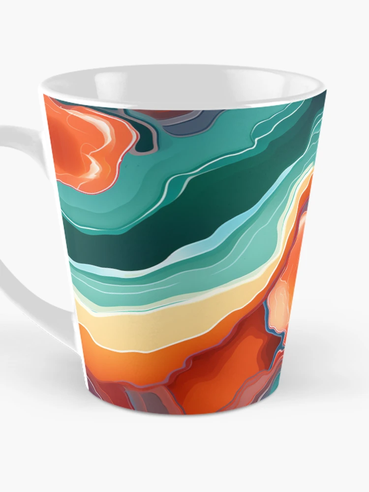 Thumbnail 3 of 4, Coffee Mug, Geode Style Pattern designed and sold by SideSignal.