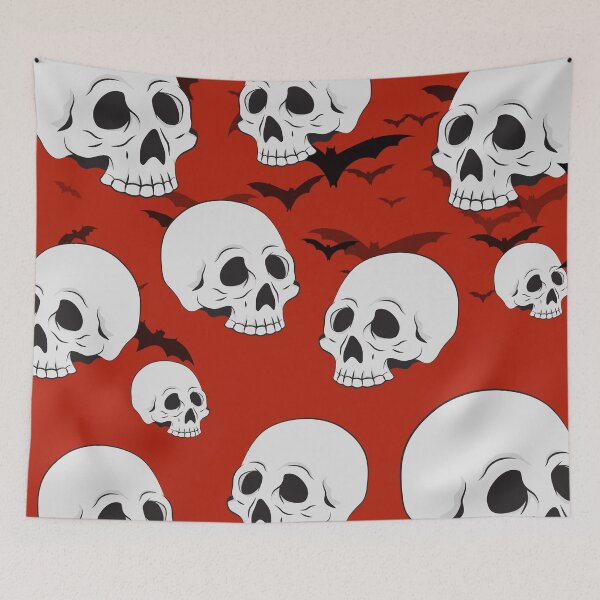 Item preview, Scary haloween skull pattern designed and sold by Safa  Reda.