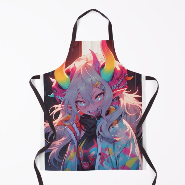 Item preview, Monster cute anime girl with masks portrait art designed and sold by TheArtistOf2022.