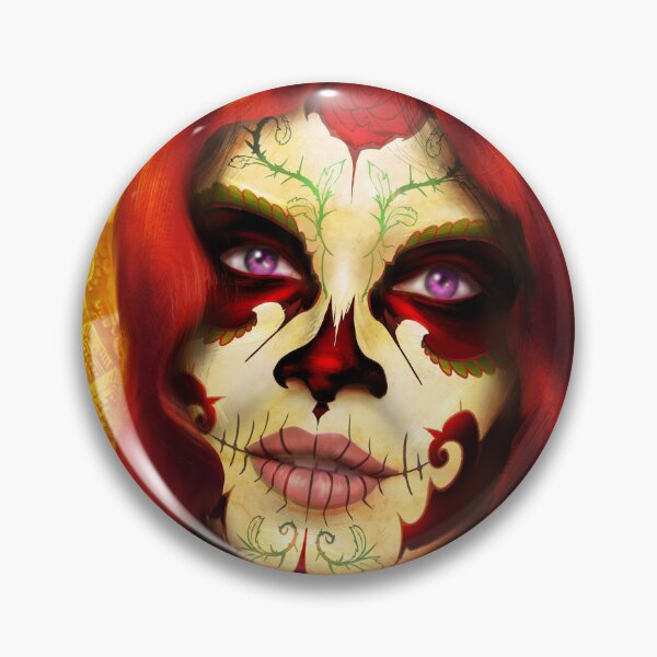 Item preview, Rosa Roja portrait designed and sold by Rene Trujillo Illustrations.