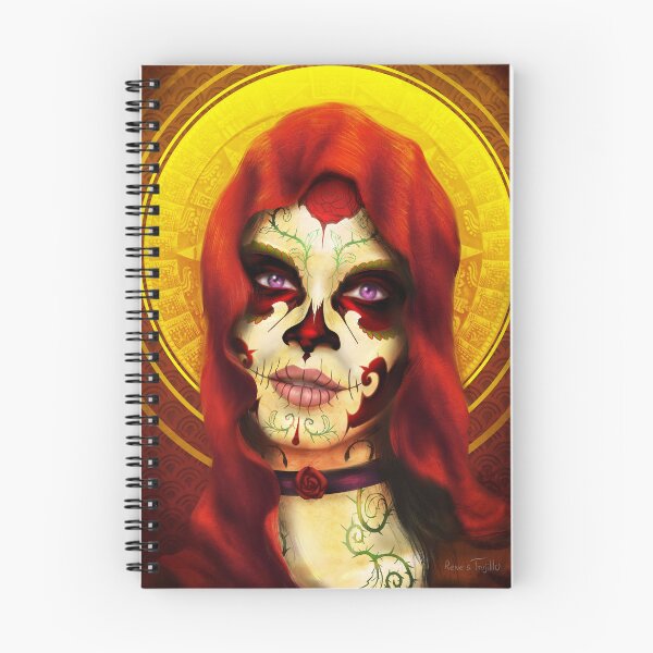 Item preview, Rosa Roja portrait designed and sold by Rene Trujillo Illustrations.