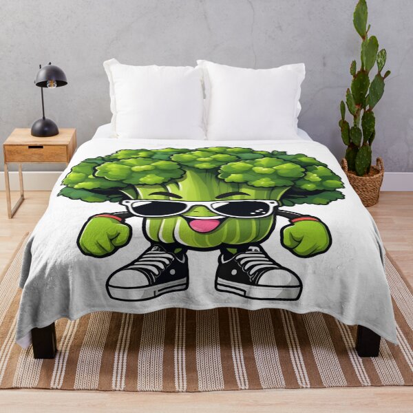 Item preview, Cute broccoli wearing sunglasses t-shirt designed and sold by MYARTPOINT.