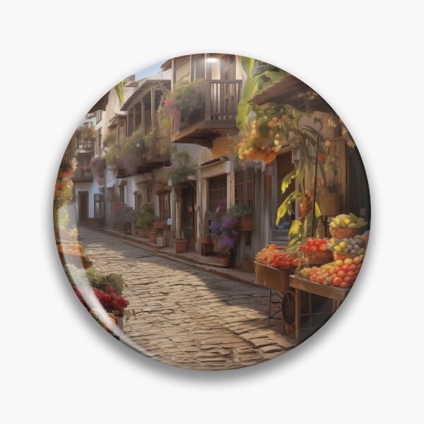 Item preview, Colonial streets Cartagena de Indias tropical fruits designed and sold by ElColombianito.