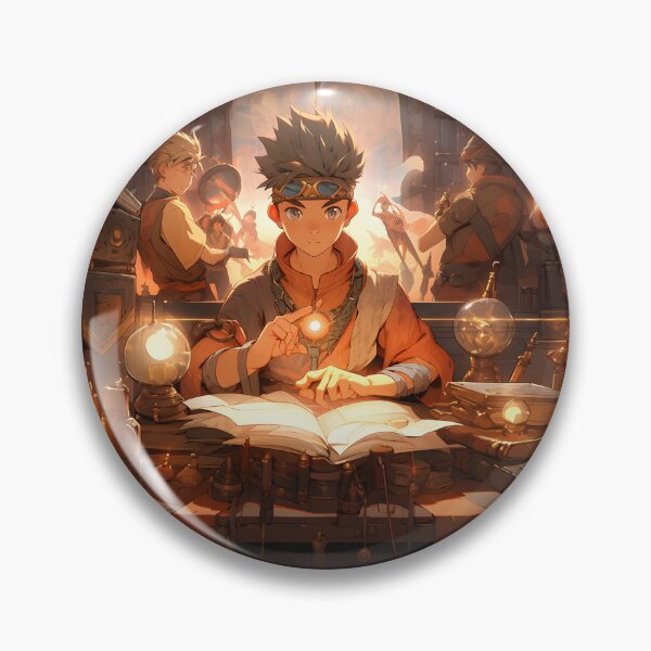 Item preview, Anime librarian and magician boy in library art designed and sold by TheArtistOf2022.