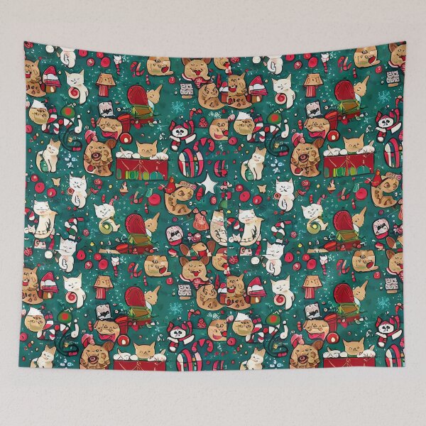 Item preview, Cute chrismas cats designed and sold by Hexan.
