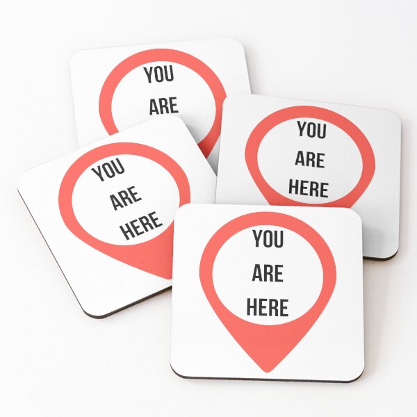 Item preview, You are here. Positivity and mindfulness reminder - or maybe just a sign that you are here.   designed and sold by Alyn8.