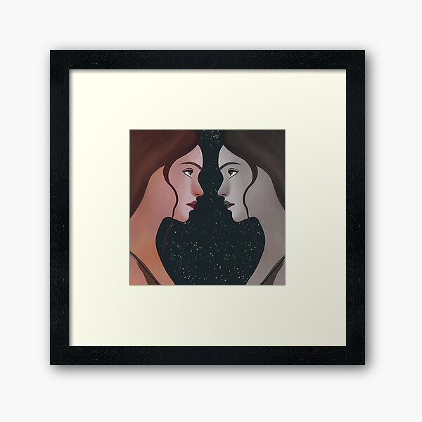 Moonchild's Mirror Image Framed Art Print