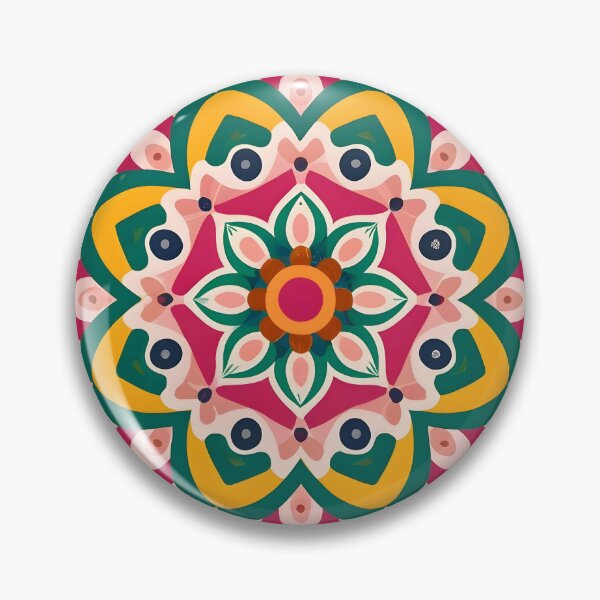 Item preview, Vintage Floral Rangoli Design & Pattern designed and sold by Jollys-ArtShop.