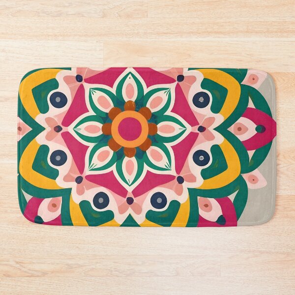 Item preview, Vintage Floral Rangoli Design & Pattern designed and sold by Jollys-ArtShop.