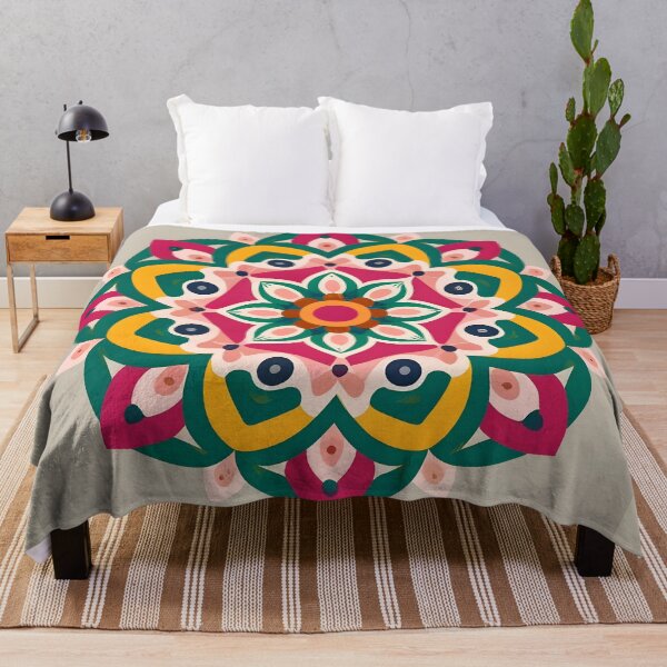 Item preview, Vintage Floral Rangoli Design & Pattern designed and sold by Jollys-ArtShop.