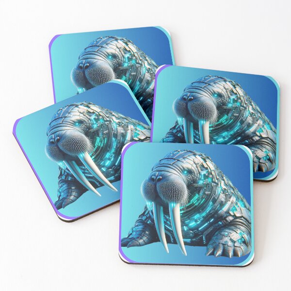 Item preview, Iceberg Guardian - Cyber Walrus designed and sold by MrAI-Store.