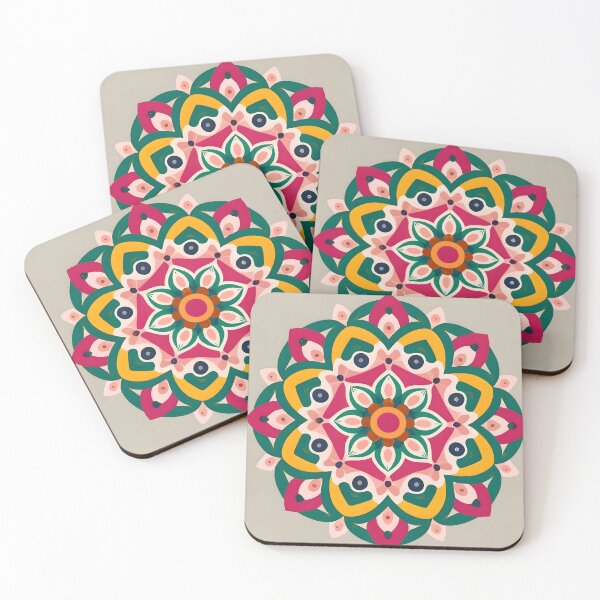 Item preview, Vintage Floral Rangoli Design & Pattern designed and sold by Jollys-ArtShop.