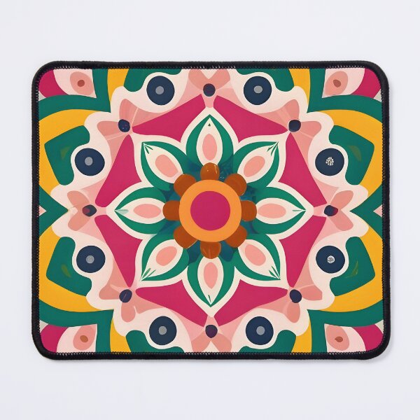 Item preview, Vintage Floral Rangoli Design & Pattern designed and sold by Jollys-ArtShop.