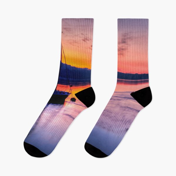 Item preview, Sunset Dinorwic Marina Y Felinheli Wales designed and sold by AJEvans.