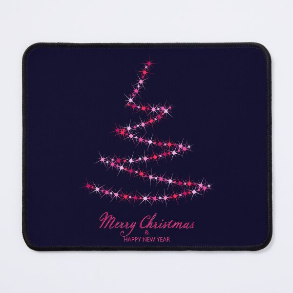 Item preview, Christmas tree. Merry Christmas and Happy New Year. Christmas pattern of bright magical neon multi-colored particles, sparks and stars shining with special light on dark background. designed and sold by NataliaVVV.