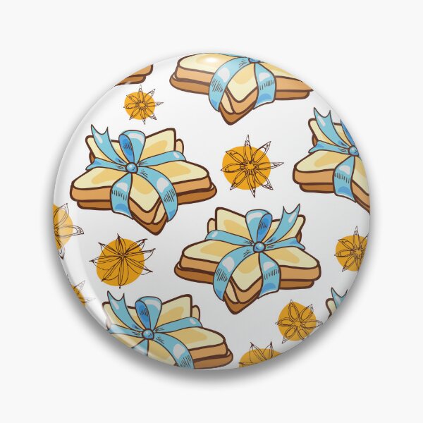 Item preview, New Year and Christmas biscuits stars with blue ribbons designed and sold by Olga Matskevich.