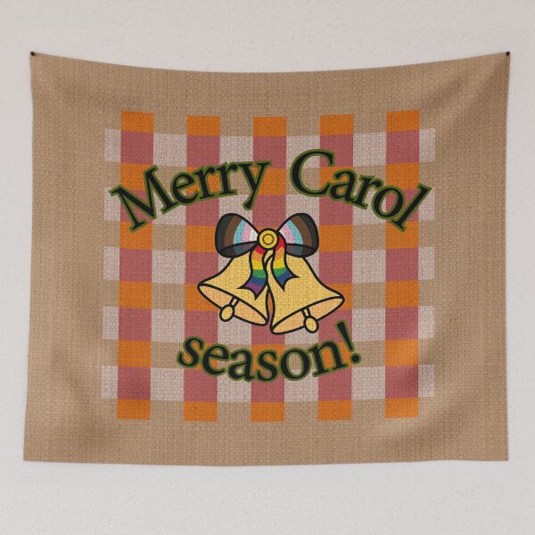 Item preview, Merry Carol Season - Queer Fun Christmas Jute designed and sold by CottonGarb.
