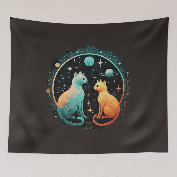Aperçu de l'œuvre Chat Amoureuse Lovely cat créée et vendue par CHANABILSHOP.