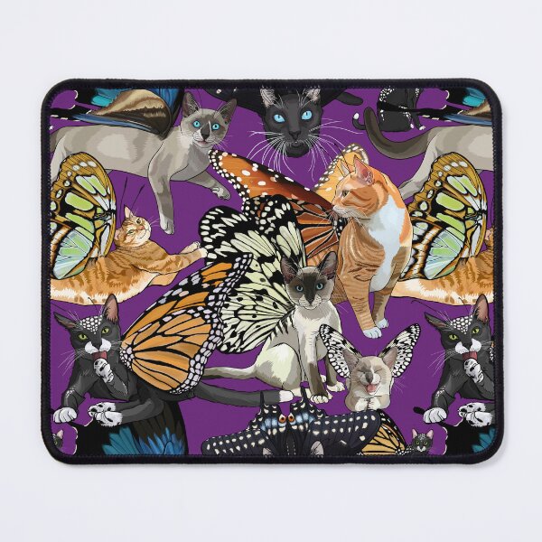 Item preview, Butterfly Cat Party Purple designed and sold by Carleah Unique.