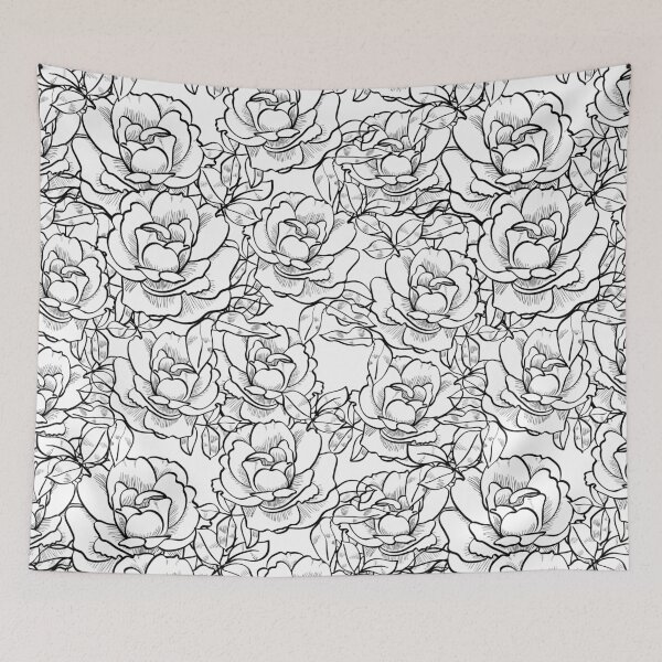 Item preview, Graphic rose. Summer flower in linear style designed and sold by Olga Matskevich.