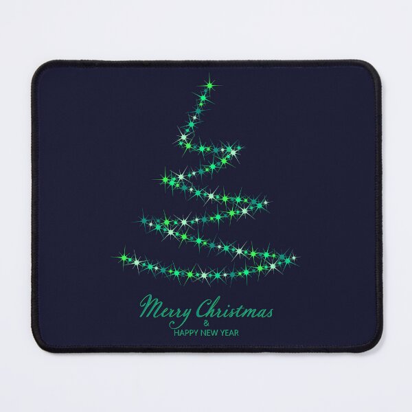 Item preview, Christmas tree. Merry Christmas and Happy New Year. Christmas pattern of bright magical neon multi-colored particles, sparks and stars shining with special light on dark background. designed and sold by NataliaVVV.