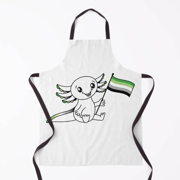 Item preview, Cute Axolotl with Aromantic (Aro) Pride Flag LGBTQ+ designed and sold by JoyfulJen.
