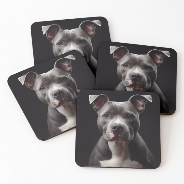 Item preview, Realistic Pitbull Pawtrait designed and sold by PawtraitRealism.