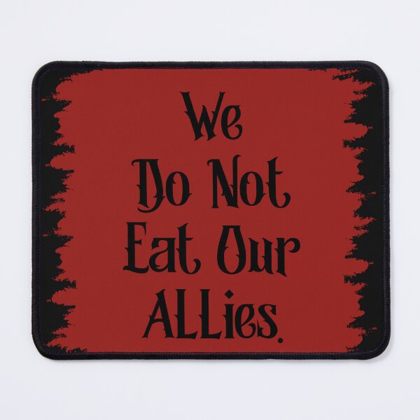 Item preview, we do not eat our allies Fourth Wing Iron Flame designed and sold by SpiceDoc.