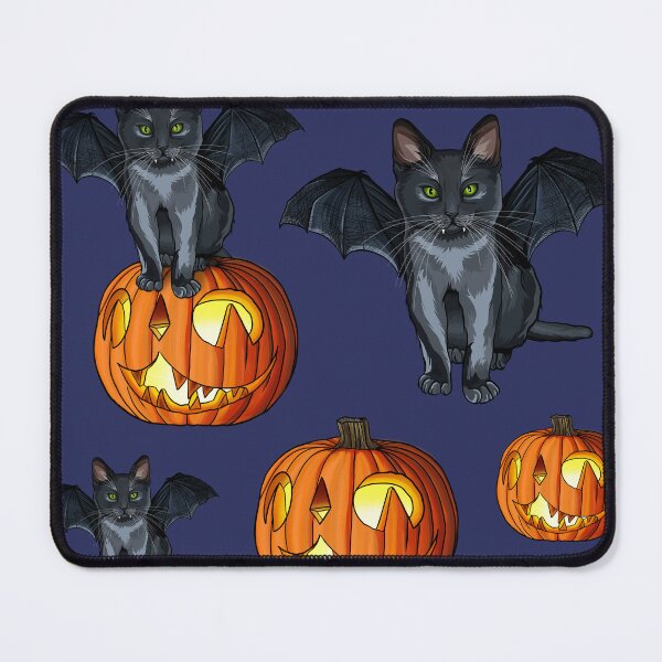 Item preview, Halloween Vampurr Bat Cat and Jack-o-Lantern designed and sold by Carleah Unique.