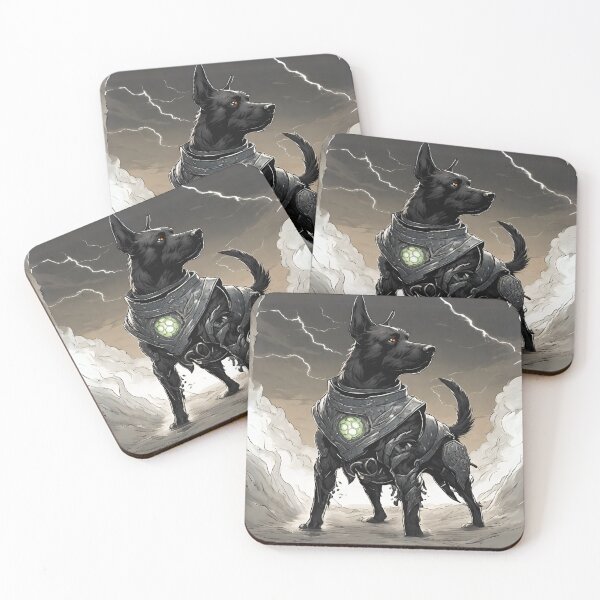Item preview, Black dog sciaman with storm power designed and sold by Luokos.